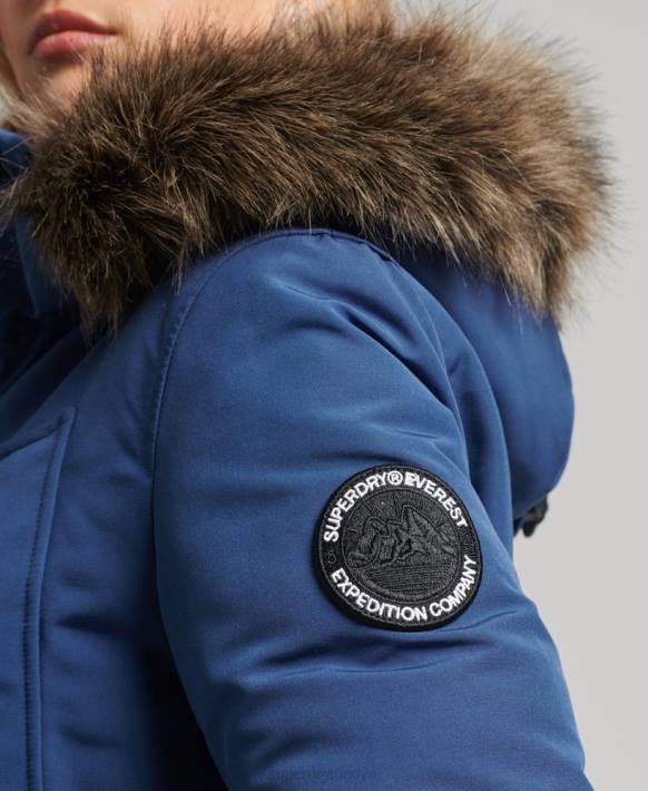 kadınlar Superdry Donanma everest parka kaban NNTB3685