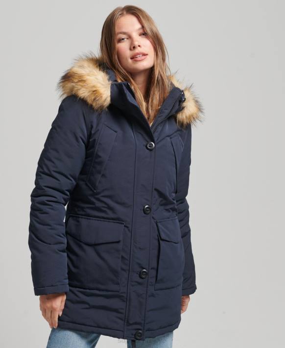 kadınlar Superdry Donanma everest parka kaban NNTB5462