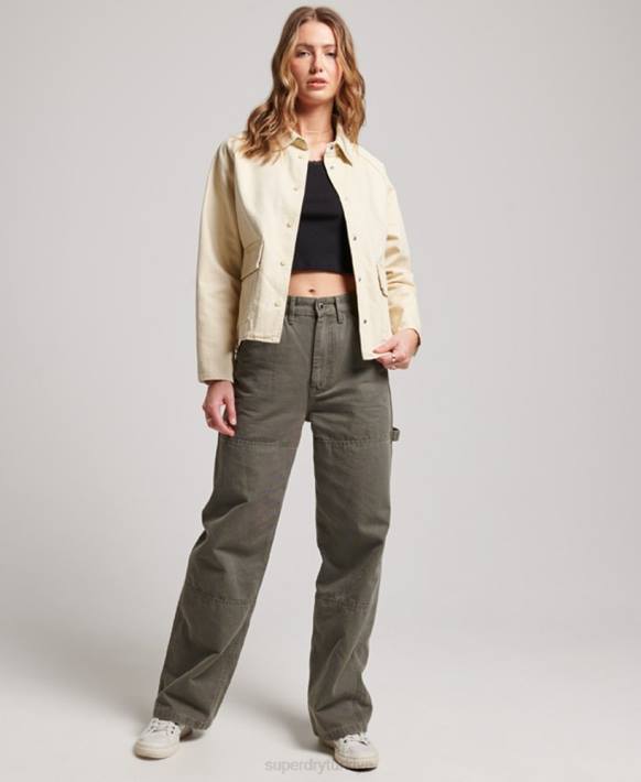kadınlar Superdry bej angarya ceketi NNTB5412