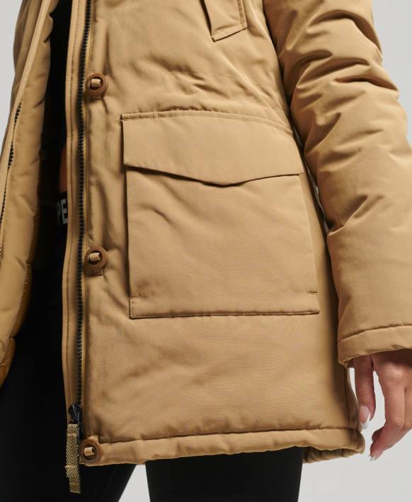 kadınlar Superdry bronzlaşmak everest parka kaban NNTB5700
