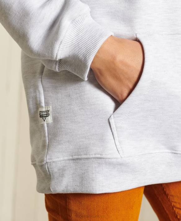 kadınlar Superdry açık gri boho grafik ana hoodie NNTB5956