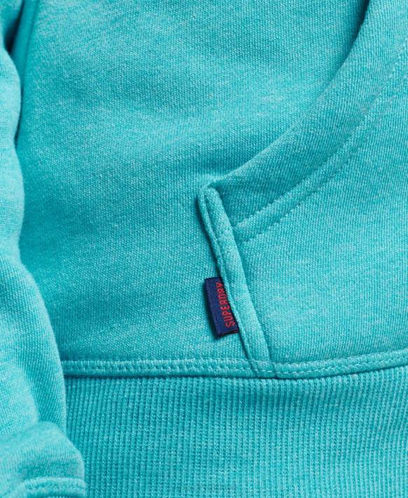 kadınlar Superdry açık mavi vintage logo işlemeli kapşonlu NNTB3437