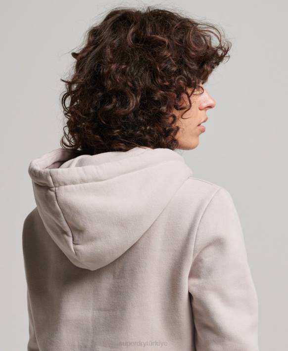 kadınlar Superdry bej süslenmiş kapşonlu NNTB3424