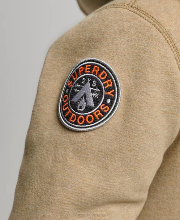 kadınlar Superdry bronzlaşmak organik pamuklu siyah ayı borg fermuarlı kapşonlu NNTB5793