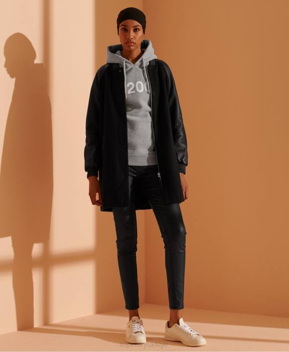 kadınlar Superdry gri 2003 kapşonlu NNTB3475