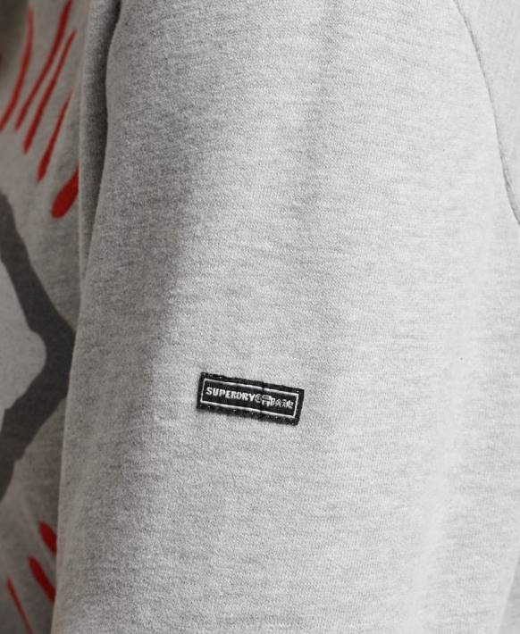 kadınlar Superdry gri göçebe halk sweatshirt NNTB3479