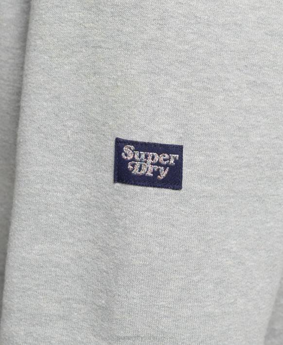 kadınlar Superdry gri nostalji betik kapşonlu NNTB3418