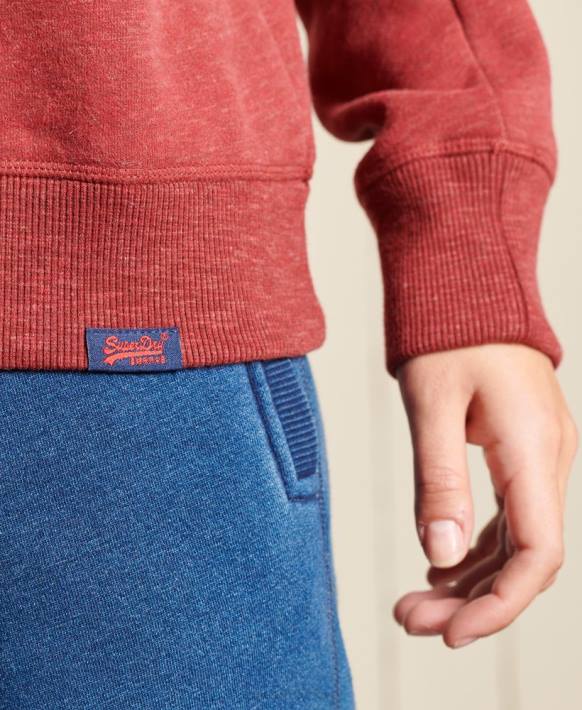 kadınlar Superdry kırmızı vintage logo ekip sweatshirt NNTB6095