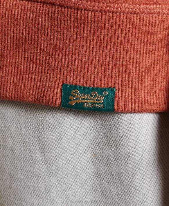 kadınlar Superdry kahverengi vintage logo ekip sweatshirt NNTB3444