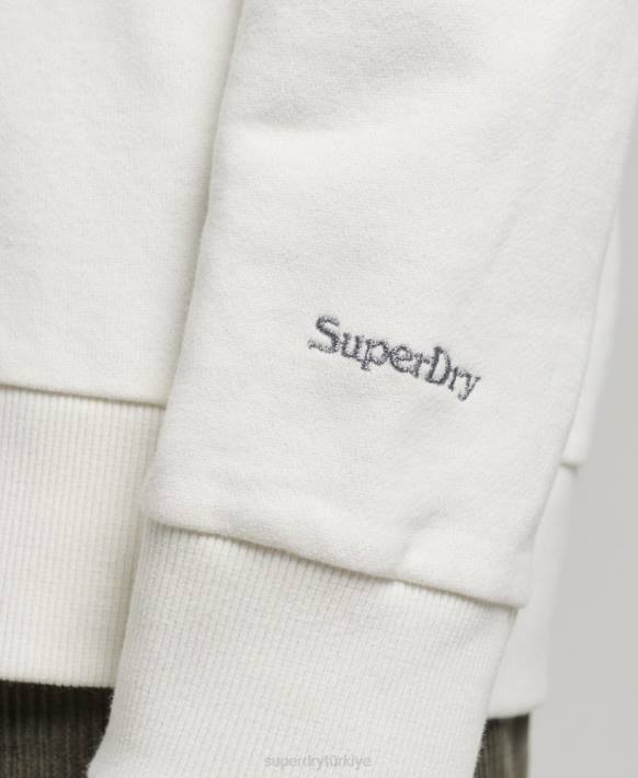 kadınlar Superdry krem b-film ekibi sweatshirt NNTB3416