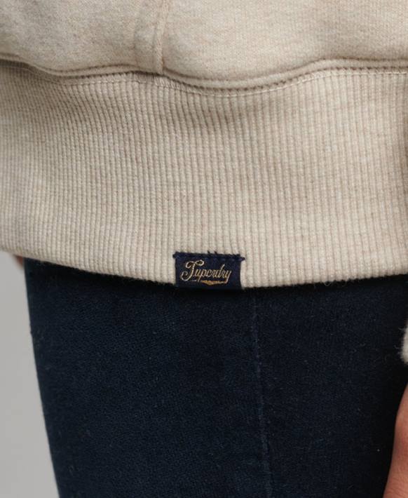 kadınlar Superdry krem essential borg astarlı fermuarlı kapşonlu NNTB5743