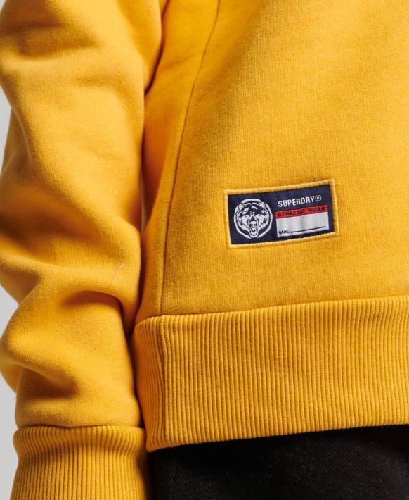 kadınlar Superdry sarı atletizm ekibi sweatshirt NNTB5841