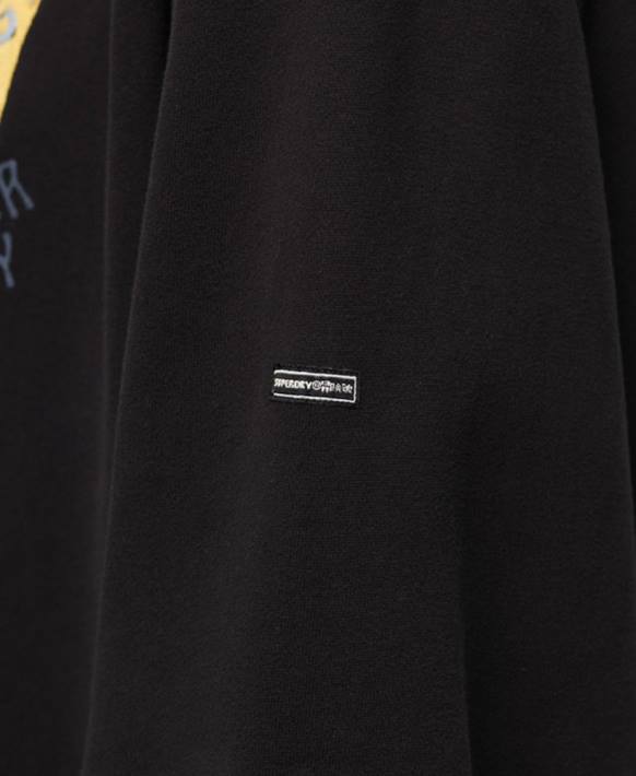 kadınlar Superdry siyah göçebe halk kapşonlu NNTB3290