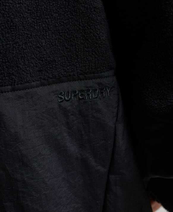 kadınlar Superdry siyah teknoloji hibrit polar NNTB5756