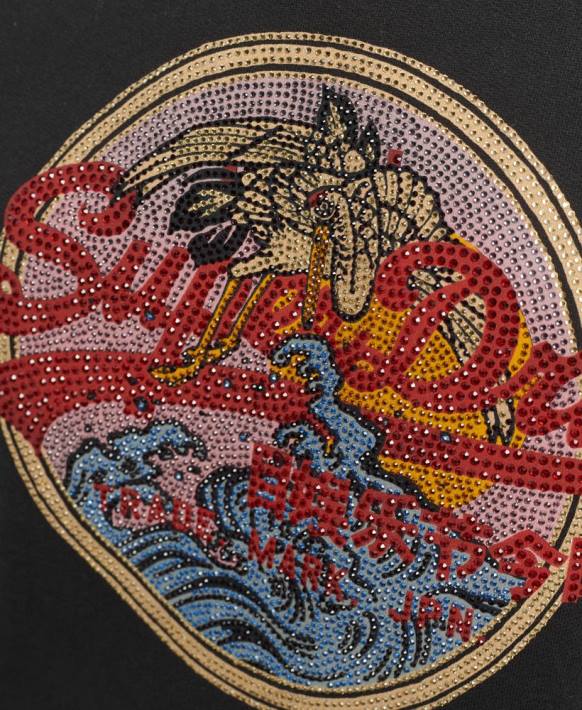 kadınlar Superdry siyah vintage logo anlatı taklidi ekip sweatshirt NNTB5772