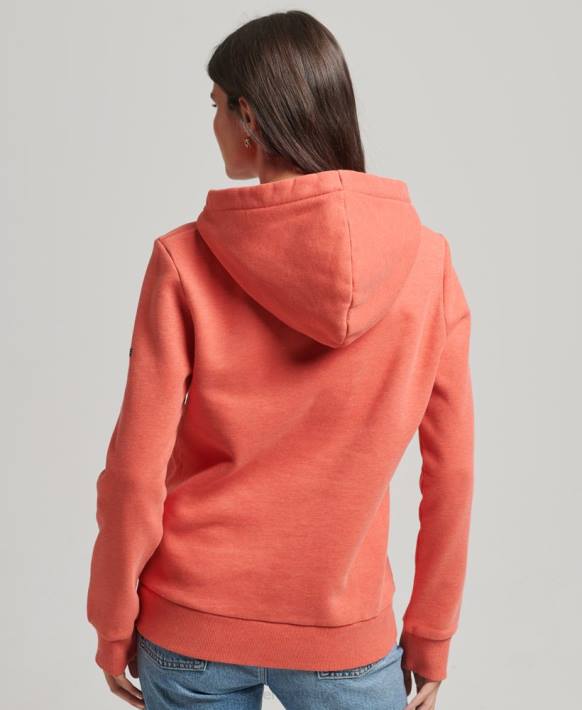 kadınlar Superdry turuncu vintage cooper nostalji kapşonlu NNTB6116