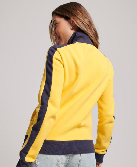 kadınlar Superdry x Ringspun sarı futbol brezilya parça üstü NNTB3304