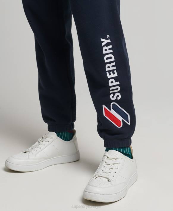 kadınlar Superdry Donanma aplike logosu joggers NNTB3937