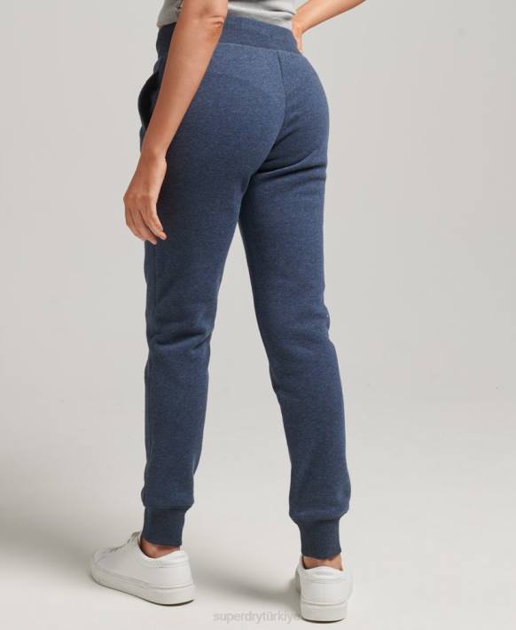 kadınlar Superdry Donanma organik pamuklu basic logolu eşofman altı NNTB3912