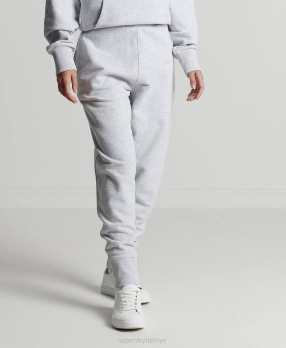 kadınlar Superdry açık gri geri dönüştürülmüş mikro yan koşucu NNTB3936