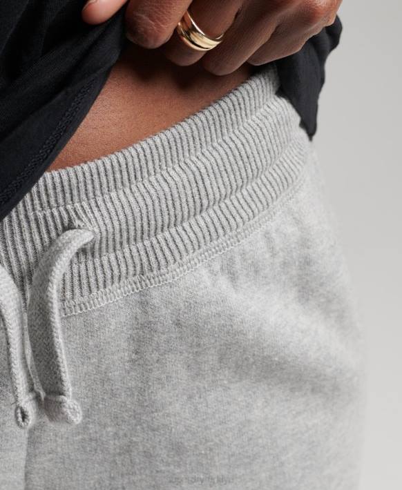 kadınlar Superdry açık gri organik pamuklu temel koşu ayakkabısı NNTB6663