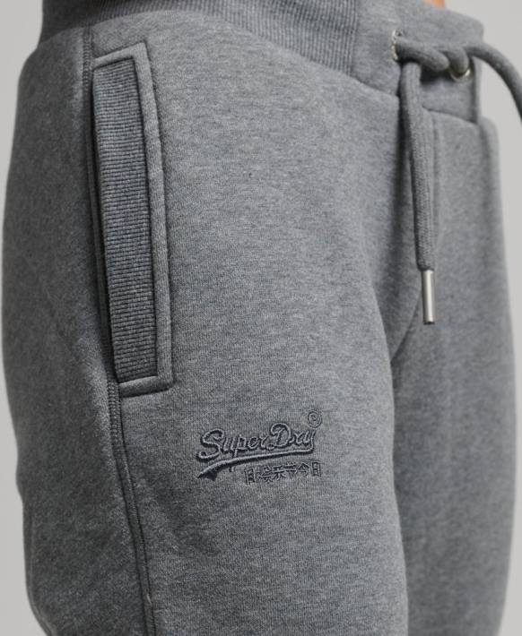 kadınlar Superdry gri organik pamuklu basic logolu eşofman altı NNTB6675