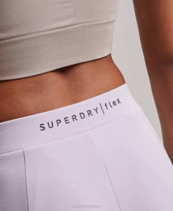 kadınlar Superdry mor esnek özel joggers NNTB3909
