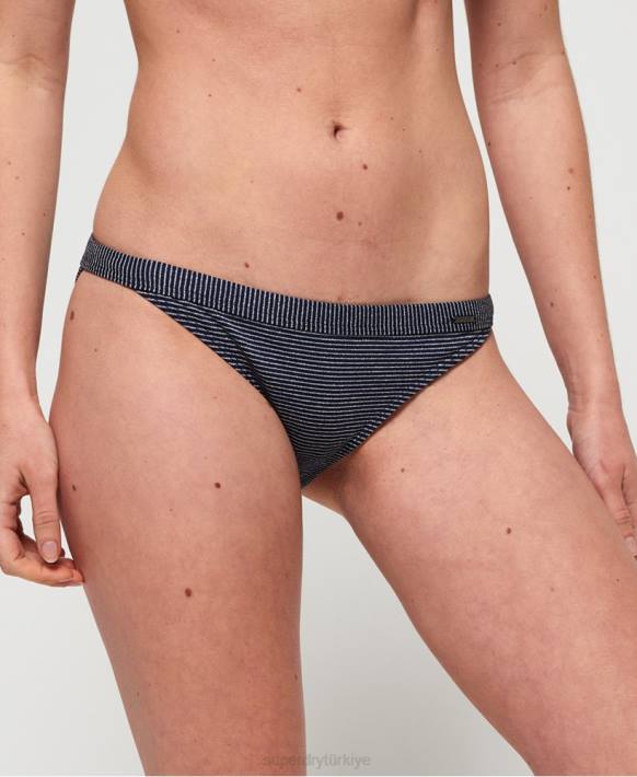 kadınlar Superdry Donanma kasey sabit bikini altı NNTB3260