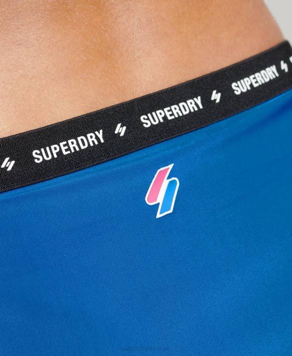 kadınlar Superdry mavi geri dönüştürülmüş mikro elastik bikini altı NNTB3248
