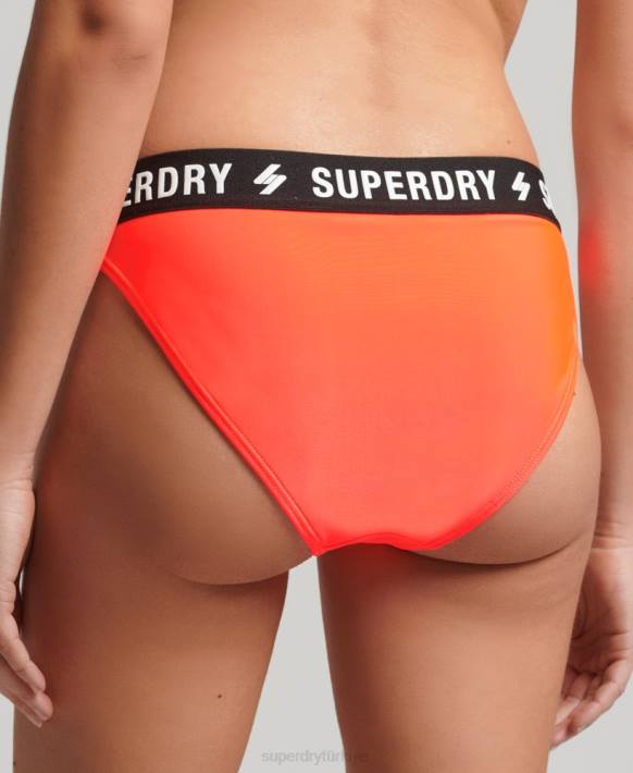 kadınlar Superdry mercan geri dönüştürülmüş elastik bikini altı NNTB3239