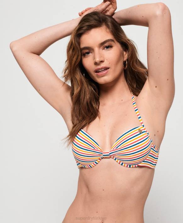 kadınlar Superdry çok cassie cup bikini üstü NNTB3258