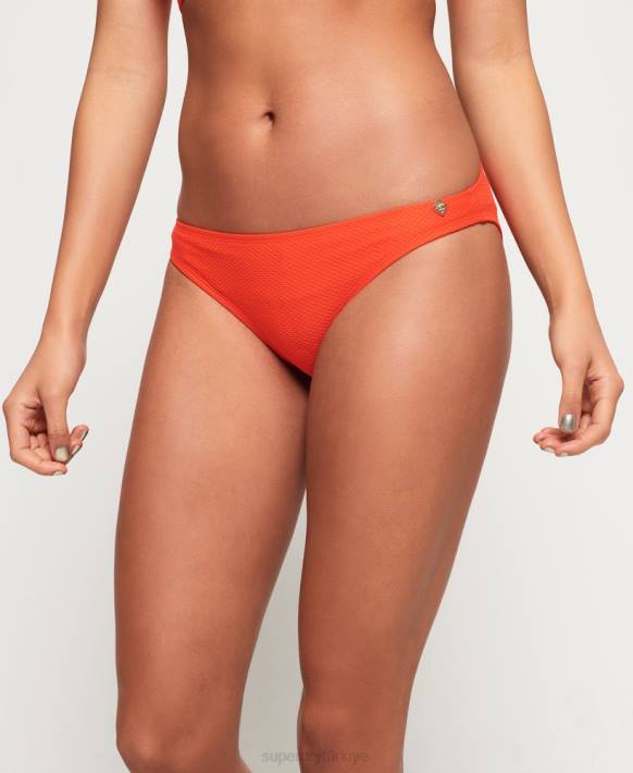 kadınlar Superdry turuncu sophia dokulu bikini altı NNTB3264