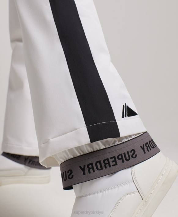 kadınlar Superdry beyaz çekirdek kar pantolonu NNTB2592