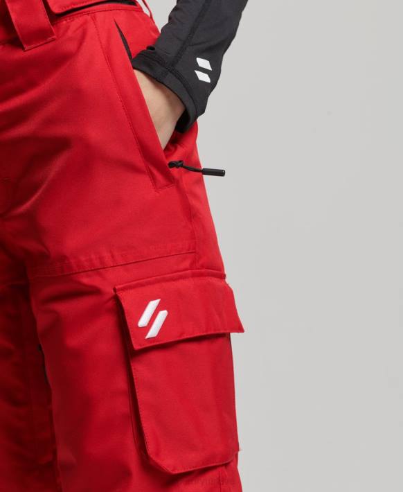 kadınlar Superdry kırmızı kurtarma pantolonu NNTB6548