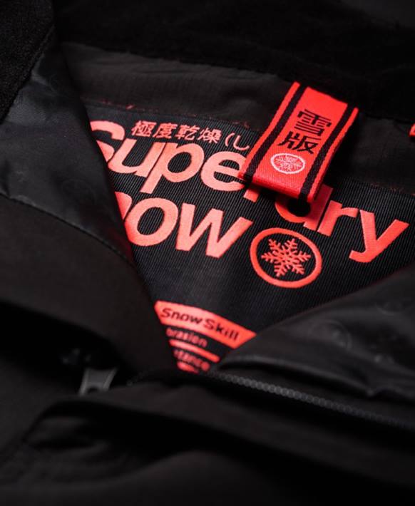 kadınlar Superdry siyah kar pantolonu NNTB2610