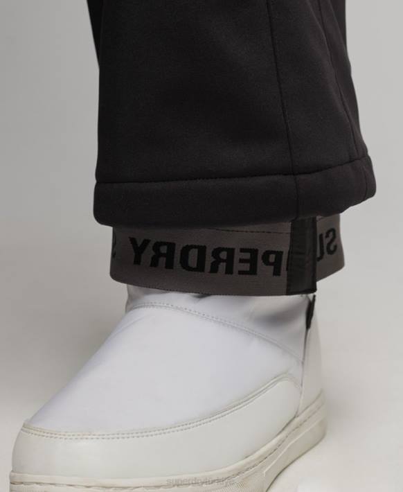 kadınlar Superdry siyah kayak softshell ince pantolon NNTB2601