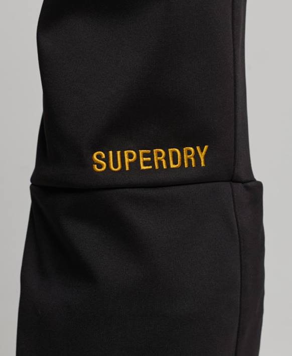 kadınlar Superdry siyah kayak softshell ince pantolon NNTB2601