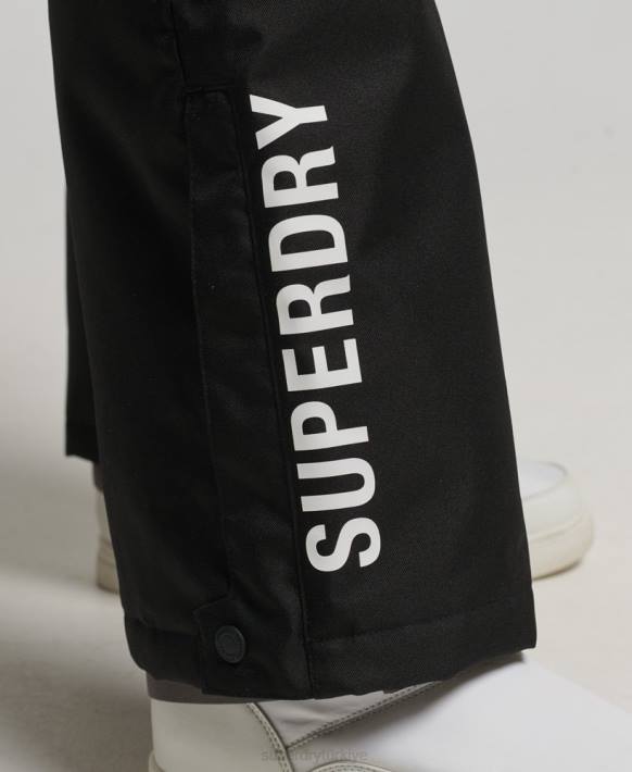 kadınlar Superdry siyah kurtarma pantolonu NNTB6550