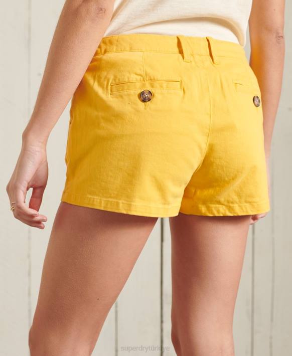 kadınlar Superdry sarı çin sıcak şort NNTB3171