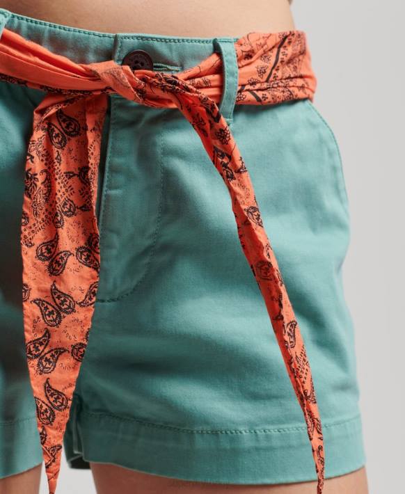 kadınlar Superdry yeşil çin sıcak şort NNTB2053