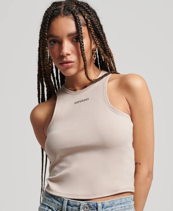 kadınlar Superdry açık gri code tech yarışçı yeleği NNTB2960