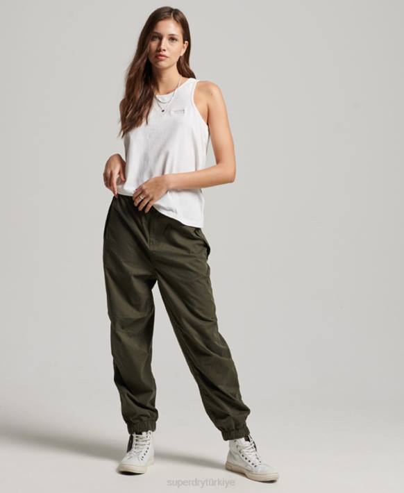 kadınlar Superdry beyaz eski logosu yelek NNTB2883