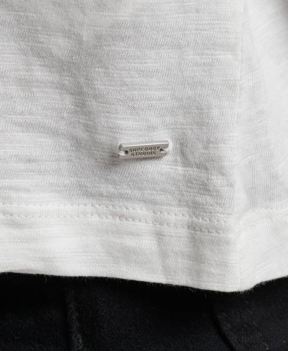 kadınlar Superdry beyaz stüdyo forması atlet NNTB3006