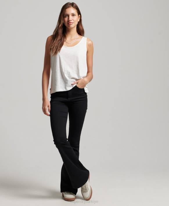 kadınlar Superdry beyaz stüdyo forması atlet NNTB3006