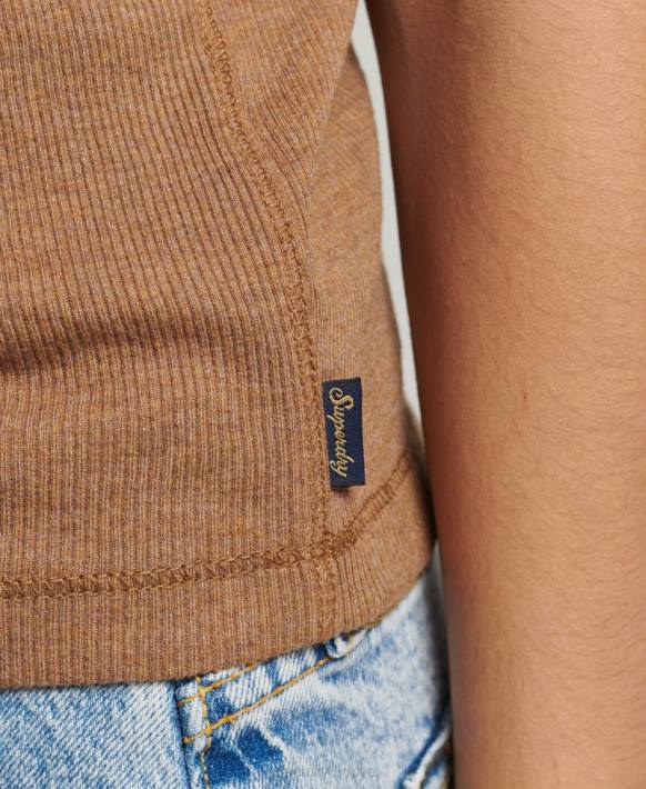 kadınlar Superdry bronzlaşmak yarışçı yelek üst NNTB2911