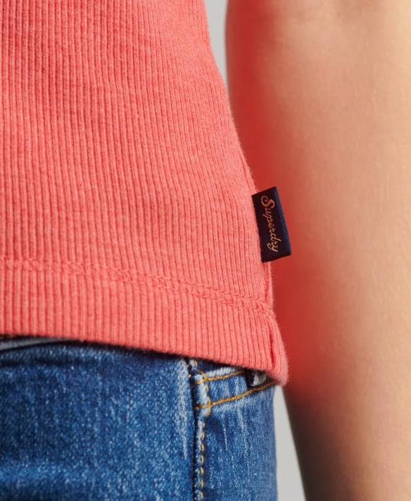 kadınlar Superdry mercan dantel trim yelek üst NNTB2338