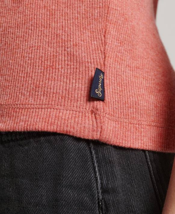 kadınlar Superdry mercan dantel trim yelek üst NNTB2343