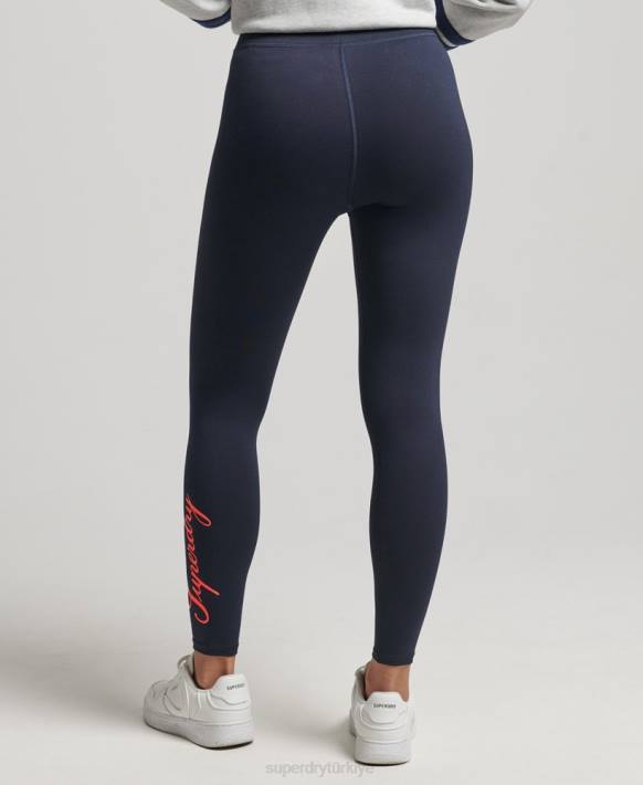 kadınlar Superdry Donanma miras tayt NNTB4088