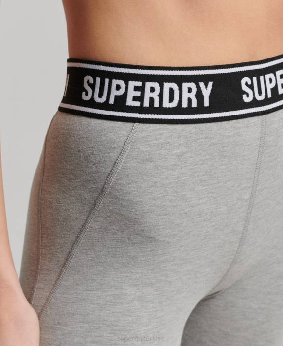 kadınlar Superdry gri bağımsız bant tayt NNTB6585