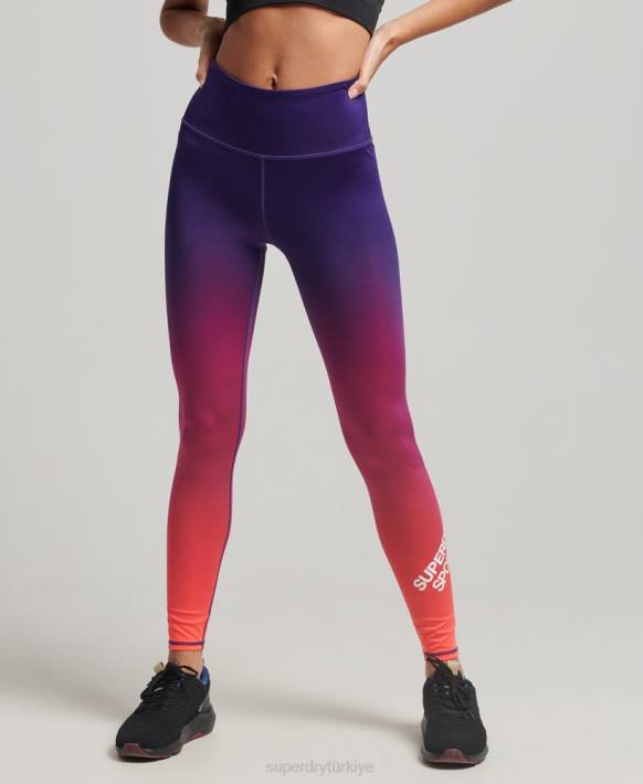 kadınlar Superdry mavi eğitim temel tozluk NNTB4045